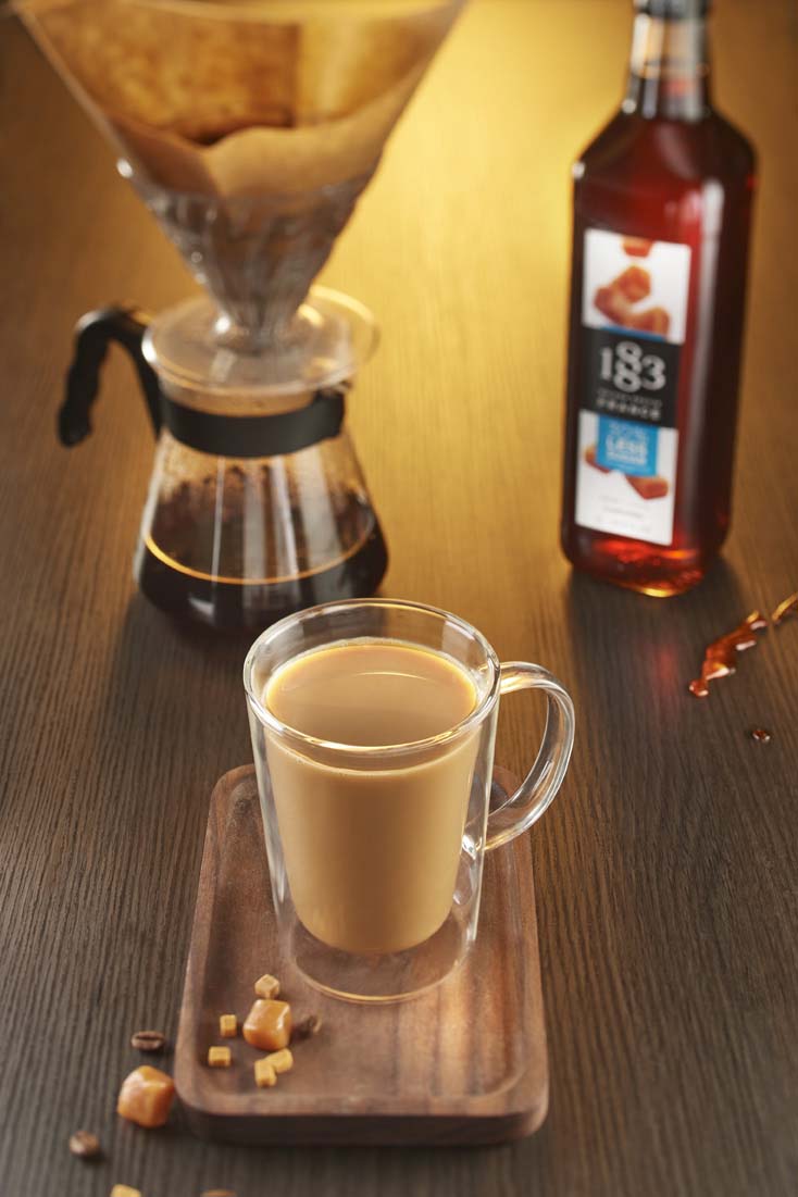 1883 caramel coffee less sugar